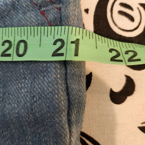 Vintage 70s Scarecrow Brand Lightweight Denim Pants With Red Stitching 37x31